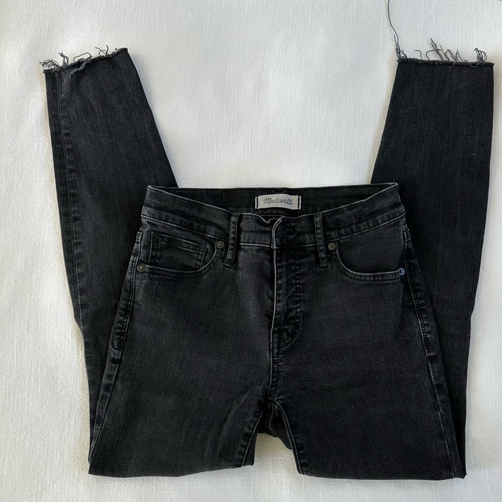 Skinny Black Jeans with Rips